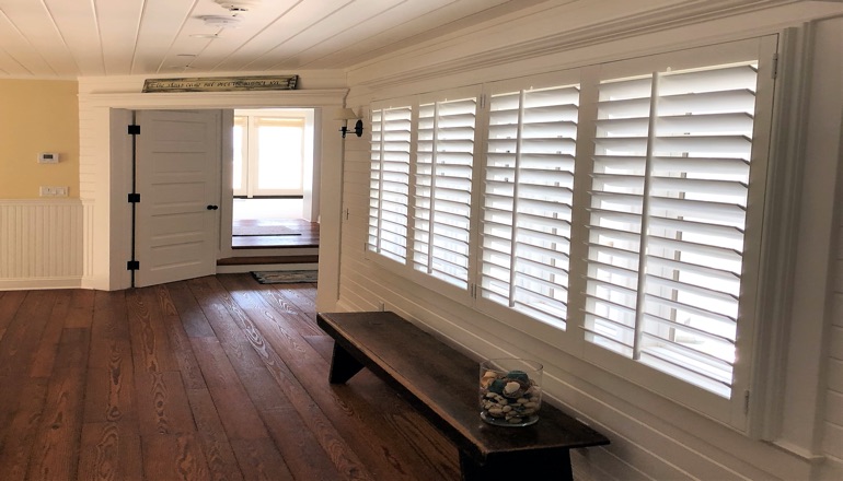 Faux wood plantation shutters in Phoenix